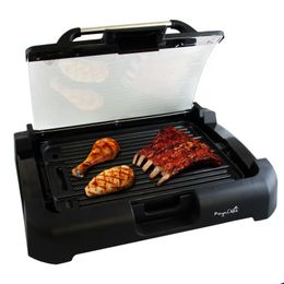 Reversible Indoor Grill and Griddle with Removable Glass Lid Electric Grill .USA.NEW