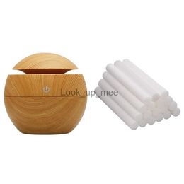 Humidifiers 1X USB Aroma Humidifier Essential Oil Diffuser Ultrasonic Cool Mist Humidifier Light Wood 10Pcs/Pack Humidifier Philtre Replace YQ230927