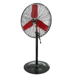 Hyper Tough HT 30 Inch Commercial Industrial High Velocity Stand Fan Red Black 3 Different Speed Settings Height Adjustable