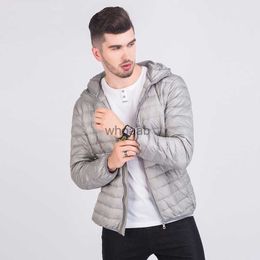 Men's Down Parkas Mens Fashion Winter Jackets Ultra Light Windproof 90% White Duck Down Coats Casual Autumn Portable Puffer Jackets Warm Parkas YQ230927