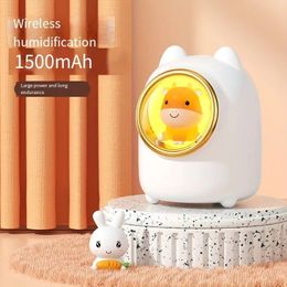 11.83oz Colourful Cool Mini Humidifier, USB Personal Desktop Humidifier For Car, Office Room, Bedroom,etc. Auto Shut-Off, Super Quiet