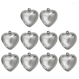 Pendant Necklaces 10 Pcs Heart Charm Plastic Beads DIY Valentines Day Jewellery Accessories