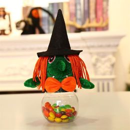 Halloween Creative Small Transparent Candy Cookie Gift Box Kid's Trick Or Treat Halloween Candy Jar345I