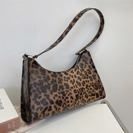 Evening Bags Shoulder For Women High Quality Zebra Underarm Handbags Fashion PU Leather Leopard Armpit Purse Bag