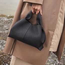 Evening Bags Fashion Ruched Hobos Women Handbag Designer Bag Luxury Soft Pu Leather Shoulder Crossbody Lady Simply Tote Purse 230927