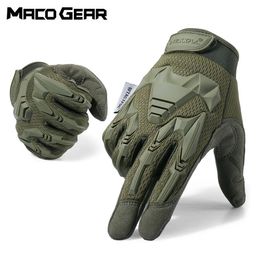 Five Fingers Gloves Tactical Camo Military Army Cycling Glove Sport Climbing Paintball Shooting Hunting Riding Ski Full Finger Mittens Men 230928