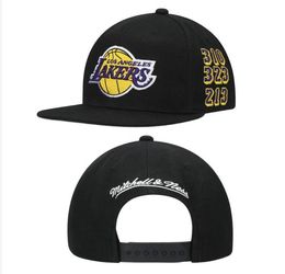 2023 American Basketball Lakers Snapback Hats 32 Teams Luxury Designer HOU OKC PHI LAC Casquette Sports Hat Strapback Snap Back Adjustable Cap a2