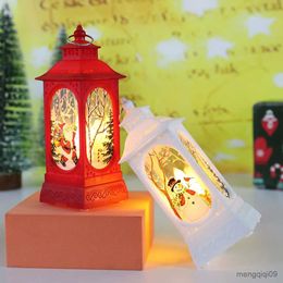 Christmas Decorations Christmas Lantern Decoration Old Man Snowman Hanging Candle Holder Christmas Tree Decoration Christmas Lantern Light Castle