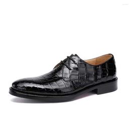 Dress Shoes Hulangzhishi Import Crocodile Men Process Fashion Comfortable Business Leather Male Formal