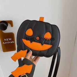 Totes Halloween Funny Pumpkin 2023 Autumn New Fashion Personalised Creative Trend Shoulder Women's Bag Skew Bagblieberryeyes