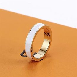 2022 new Designer Band Ring Luxury Titanium Steel Rings Fashion Jewellery Men Simple Modern Rings Women Gifts284R