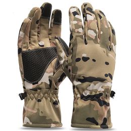 Five Fingers Gloves Waterproof Touch Screen Ski Winter Tactics Outdoors Camouflage Hunting Sports Mens Tactical Military Biker Hiking 230928