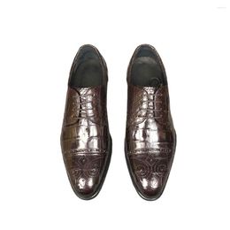 Dress Shoes Ousidun Men Formal Crocodile Business Leisure Wedding Youth Personality Lace-up Tide
