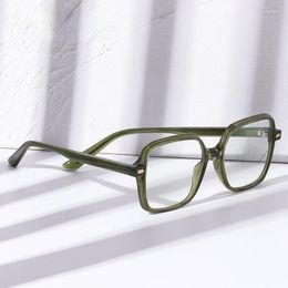 Sunglasses Frames Acetate Eyeglass Frame Women's Ultra Light Myopia Glasses Men's Anti Blue Flat Mirror