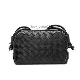 Cross-body Lady Leather Cassette Cloud Botteega Bvbag Loop Hand-woven Bags Purse Designer Bag One-shoulder Texture Small Square Soft E0de