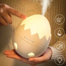 1pc Eggshell Air Humidifier, Household Water Replenishing Instrument, Mini Bedroom USB Sprayer, Large Fog Volume Aromatherapy Night Light