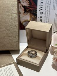 Designer Rings Diamond Gold Snake Ring Fashion Open Ring for Men Women Classic Jewelry Wedding Gift Wholesale