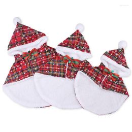 Cat Costumes Pet Christmas Cloak Warm Pets Cloaks With Jingle Bell Cats Outfits Outwear For Po Props Outdoor Walking Party Theme