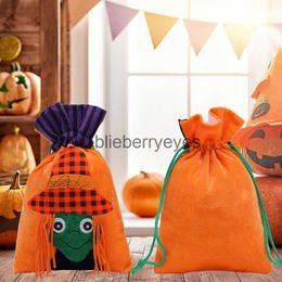 Totes Halloween Creative Handbag Children's Pumpkin Gift Bag Party Performance Scene Layoutblieberryeyes