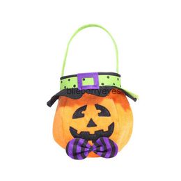 Totes Hobe's new Halloween decorations hat round handbag day children's candy gift bag pumpkin bag01blieberryeyes