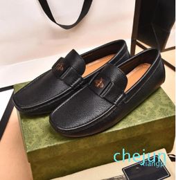 Scarpe eleganti da uomo di lusso firmate da donna classiche con fibbia in metallo con morsetto stampato