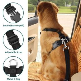 Dog Apparel Car Harness With Safety Seatbelt Set For Travel Double Layer 3D Air Mesh Vest Pet And Seat Belt Dogs