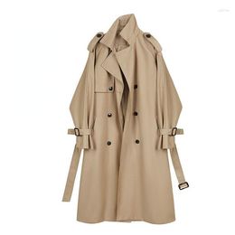 Women's Trench Coats Windbreaker 2023 Spring Autumn Fashion Clothing Korean Jacket Coat For Women Oversize H117