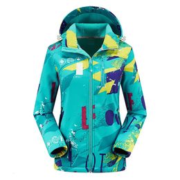 Other Sporting Goods Outdoor Winter Hooded Climbing Camping Hiking Softshell Jackets Waterproof Windproof Thermal Windbreaker Women Fall Coat 8XL 230927