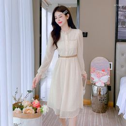 Casual Dresses QW Classic Style Lace For Women 2023 Autumn Elegant Name French Dress