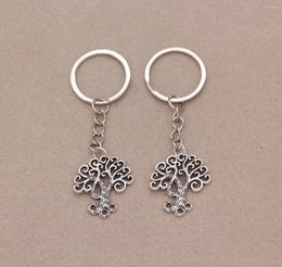 Keychains 1pcs Metal Zinc Alloy Life Ancient Tree Vintage Key Chain Suitable For Women's Bag Couple Fashion Keychain Gift