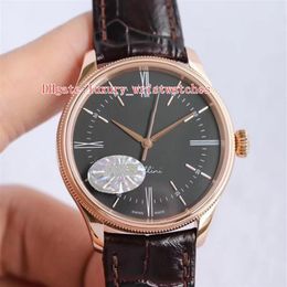 6 Colours MKS men Wristwatches Cellini 50509 50505 39mm 18K Rose Gold Crocodile belt ETA CAL 3132 Movement Automatic Mens Watc273w