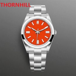 Mens Womens Automatic Mechanical Watches 40mm 904L Stainless Steel Ceramic Bezel Super Green Red Pink Colour Bracelet Wristwatch 5A2260