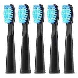 Toothbrushes Head 5 PCS Sonic Electric Toothbrush Replacement Heads Tooth Brush Heads for Fairywill FW-507 FW-508 FW-917 Toothbrush Head Black 230928