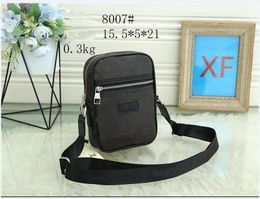 Mens Black Briefcases Designer leather Shoulder Bags Fashion Crossbody Triangle Messenger Bag Medium Size