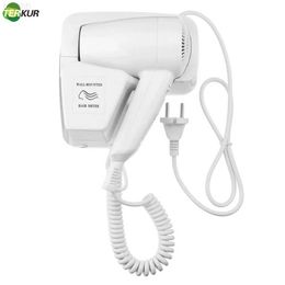 Electric Hair Dryer 1300W Wall-mounted Hair Dryer for Hotel Negative Ion Blower Strong Wind Bathroom Toilet Homestay Hairdryer Household Drying Tool L230828