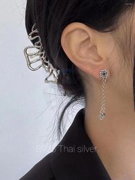 Dangle Earrings 2023 Women's Fashion Silver Earring Letter 925 Sterling Thai Drop Niche Cross S925