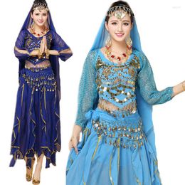 Stage Wear 4pcs Set Show Belly Dance Costume Bollywood Performance Egypt Bellydance Womens Dancing Sets Egyptian