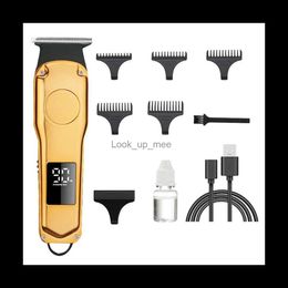 Electric Shaver Professional Barber Hair Clipper Rechargeable Electric Cutting Machine Beard Trimmer Shaver Shave for Men Cutter YQ230928