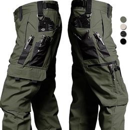 Men's Pants Military Pants for Men Tactical Cargo Pants Big Multi-pocket Waterproof Ripstop Army Combat Training Trousers Brand Joggers 230927