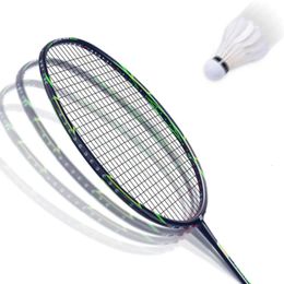 Badminton Rackets Professional 6U Ultralight Carbon Fiber Sports Training Racket String Gundam Indoor And outdoor 230927