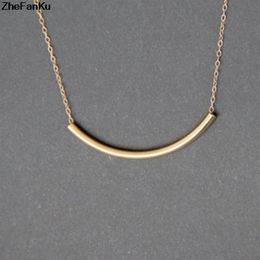 Women Tiny Necklace Street Beat The Simple Gold Chain Necklace Jewelry Dainty Female293r