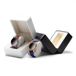 Watch Boxes PU Leather Organizer Men Jewelry Storage Holder Gifts Portable Display Case Wrist Box