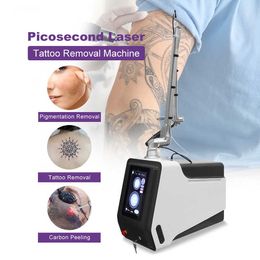 Portable Black Doll Facial Skin Whitening 755 1064nm Nd Yag Laser with Q Switched Picosecond Laser Tattoo Removal Beauty Salon Device