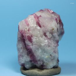 Decorative Figurines Natural Mineral Tourmaline Stone Rocks Specimens Teaching Science 2