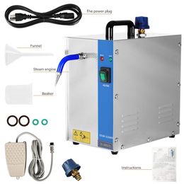 220VJewelry Steam Cleaner Machine 2L1300W Stainless Steel Electric Steaming Cleaner Gem Washer Gold Silver Jewellery Cleaning Equipmen