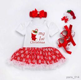 Occasioni speciali Nuovi costumi di Natale per bambini Vestiti per bambini Neonate I miei primi abiti di Natale Regali di Natale per neonati R230928