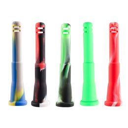 Chinafairprice P016 Smoking Pipe Glass Bong Silicone Downstem Dropdown About 3.93 Inches 14mm Female To 18mm Male Diffuser Adapter Colorful Down Stem