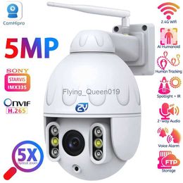 CCTV Lens 20X Zoom 5MP Wifi PTZ Surveillance Camera Outdoor Full Color Night Human Tracking Wireless Speed Dome Metal Security Camera IPC YQ230928