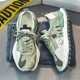 Dress Shoes Spring Autumn Seasons Casual Sports Men's Fashionable Upper Stitching Comfortable and Breathable Green 230927