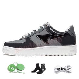 with Box Top Quality Designer Sta Sk8 Shoes Women Mens Casual Low Flat Trainers Color Camo Combo Pink Green Black White Patent Leather Camouflage Platform Sneak 737